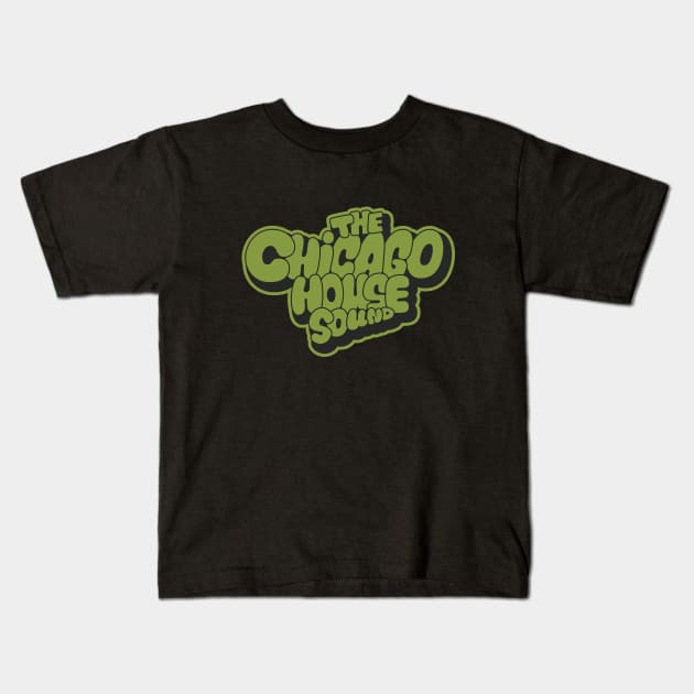 Chicago house Sound - Chicago House Music Kids T-Shirt by Boogosh